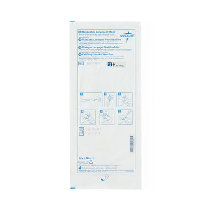 Medline Reusable Laryngeal Mask Airway, Size 3, Children: 66–110 lb. (30 kg - 50 kg), 1 Each, DYND280030