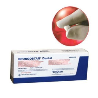 compare product Ferrosan Medical Device Spongostan® Absorbable Hemostatic Gelatin Sponge 1x1x1 cm, 24 each/box, MS0005