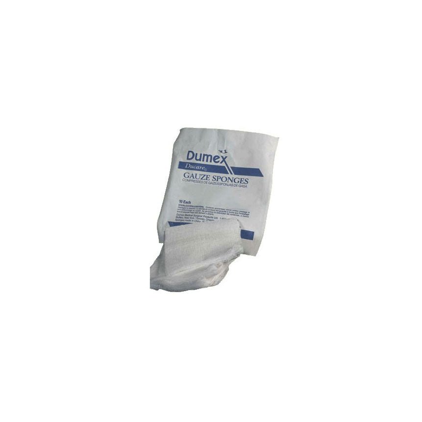 Gentell Inc (Derma Sciences) Dumex® Gauze Sponge, Woven, 12 - Ply, Sterile, W4" x L8", 5 each/pack, 30 pack/box, DUP82815 - A Medi Supplies