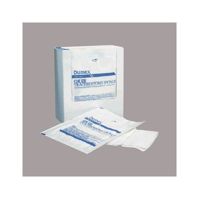 Gentell Inc (Derma Sciences) Dumex® Tracheotomy Drain Sponge, Non - Woven, 6 - Ply, Sterile, W2" x L2", 2 each/pack, 700 pack/case, DUP84918 - A Medi Supplies