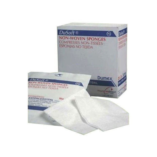 Gentell Inc (Derma Sciences) Dusoft® Gauze Sponge, Non - Woven, 4 - Ply, Sterile, W3" x L4", 2 each/pack, 25 pack/box, DUP84143 - A Medi Supplies