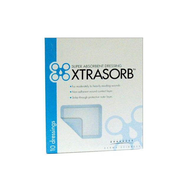 Gentell Inc (Derma Sciences) Xtrasorb® Super Absorbent Dressing, Classic, Non - adhesive, W4" X L4" 10 /box, DUP89544 - A Medi Supplies