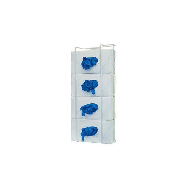 BOWMAN® Dispensers Glove Box Dispenser, Quad, Coated Wire 2 each/pack, 3 pack/case GL044-0613