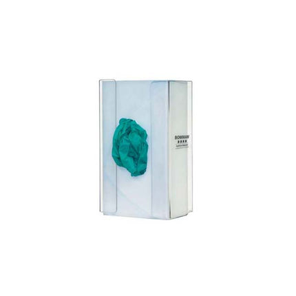 BOWMAN® Dispensers Glove Box Dispenser, Single, Clear, With Flexible Spring  12 each/case GP-013