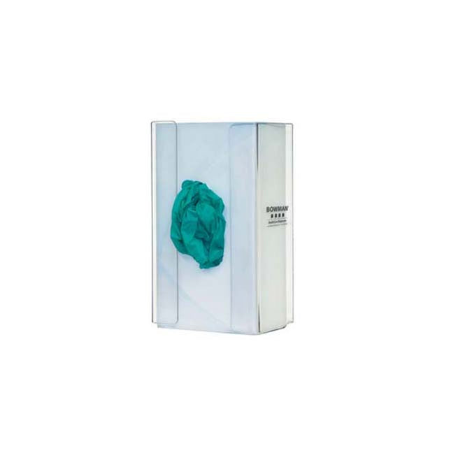 BOWMAN® Dispensers Glove Box Dispenser, Single, Clear, With Flexible Spring  12 each/case GP-013