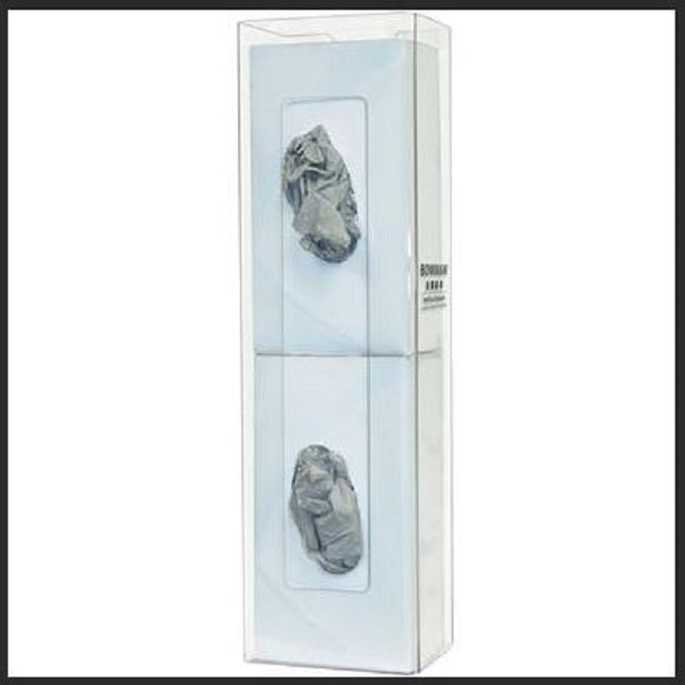 BOWMAN® Dispensers Glove Box Dispenser -double - Space Saver, Plastic GP-106