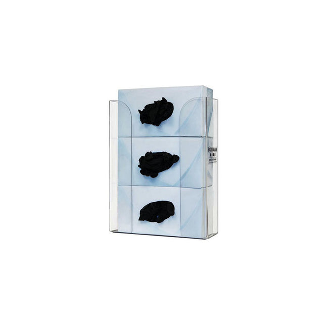 BOWMAN® Dispensers Glove Box Dispenser, Triple, Clear GP-330