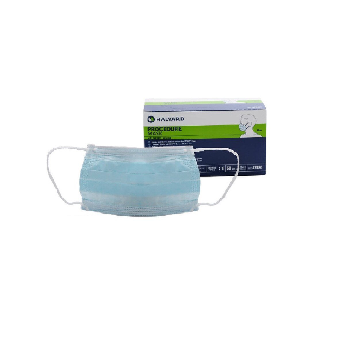 Halyard: Tecnol Earloop Mask White 50/box, 47090 - A Medi Supplies