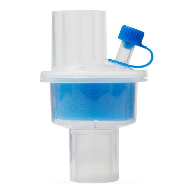 Medline High-Efficiency Filtered Heat and Moisture Exchanger (HME), with port, Straight, Compact, Adult, 50/CS, DYNJAAHME11