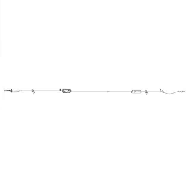 ICU Medical Primary PlumSet™, Macrobore, Clave™ Y-Site, 1.2 Micron Filter, 104" 48 each/case 12539-05