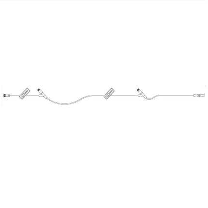 ICU Medical Extension Set, Macrobore, Clave™ Y-Sites, 32" 48 each/case 12678-28