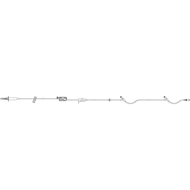 ICU Medical Primary PlumSet, Clave Y-Sites, Backcheck Valve, 103" 50 each/case 14251-28