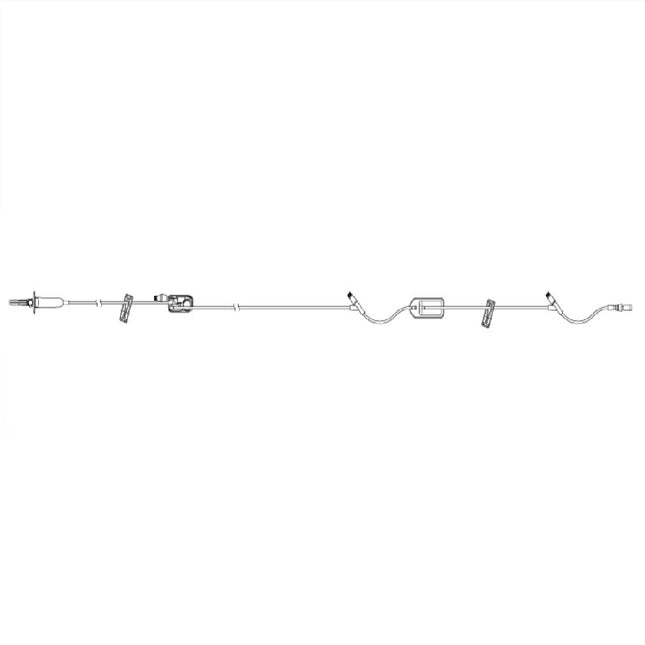 ICU Medical Primary PlumSet™, Clave™ Y-Sites, 0.2 Micron Filter, 112" 50 each/case 14254-28