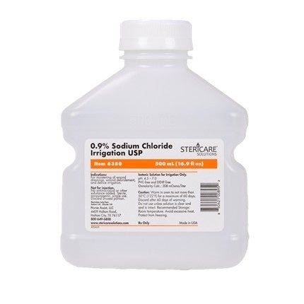 ICU Medical 0.9% Sodium Chloride Irrigation USP, 500mL 18 each/case 6380 - A Medi Supplies