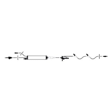 ICU Medical 150 mL Burette PlumSet™, Clave™ Y - Sites, 114" 48 each/case 14273 - 29 - A Medi Supplies