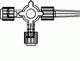 ICU Medical 3 Way High Flow Stopcock W/rotating Luer 50 Ea/ca B4020 - A Medi Supplies