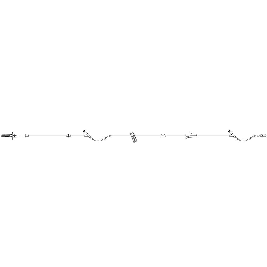 ICU Medical Canada Inc. Primary Set, Macrobore, Clave™ Y - Sites, Microdrip, Backcheck Valve, 100" 48 each/case 12663 - 28 - A Medi Supplies