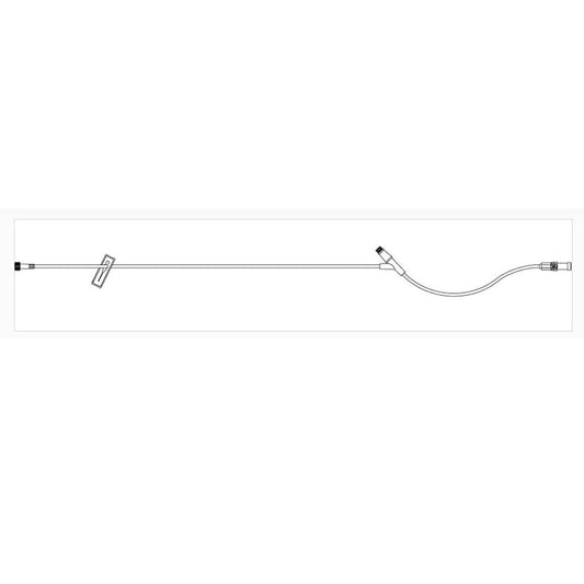 ICU Medical Extension Set, Macrobore, Clave™ Y - Site, 8" 50 each/case 20654 - 28 - A Medi Supplies