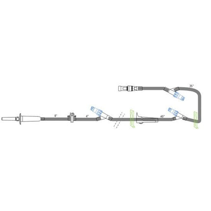ICU Medical Primary Extension Set with Rotating Luers 50 each/case B9126 - A Medi Supplies