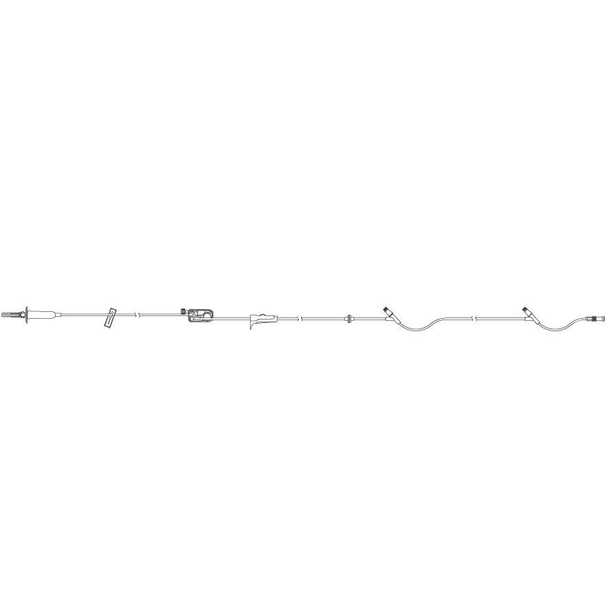 ICU Medical Primary PlumSet, Clave Y - Sites, Backcheck Valve, 103" 50 each/case 14251 - 28 - A Medi Supplies