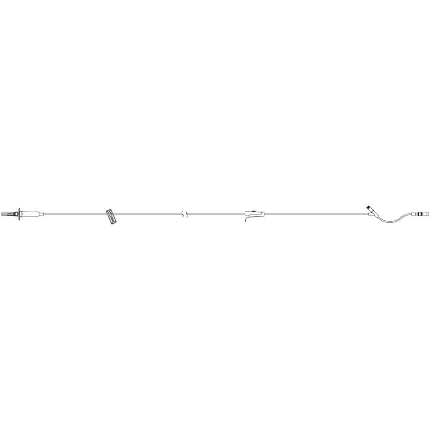 ICU Medical Primary Set, Macrobore, Clave™ Y - Site, 100" 48 each/case 12661 - 28 - A Medi Supplies