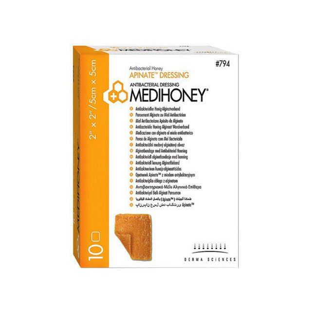 Integra LifeSciences Medihoney® Antibacterial Honey Apinate™ Dressing, Sterile, W5cm x L5cm10 each/box, 10 box/case DUP794 - A Medi Supplies
