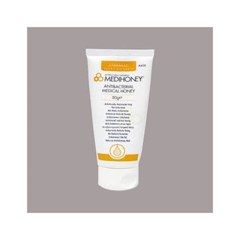 compare product Integra LifeSciences Medihoney Antibacterial Medical Honey, 50g Tube 1 each DUP405