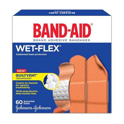 BAND - AID® Wet Flex, Assorted Sizes 60 each/box 13734 - A Medi Supplies