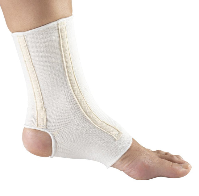 Airway Champion Ankle Support W/ Spiral Stays, White, Large (8.75-9.75"), 1 Each, 0063-L