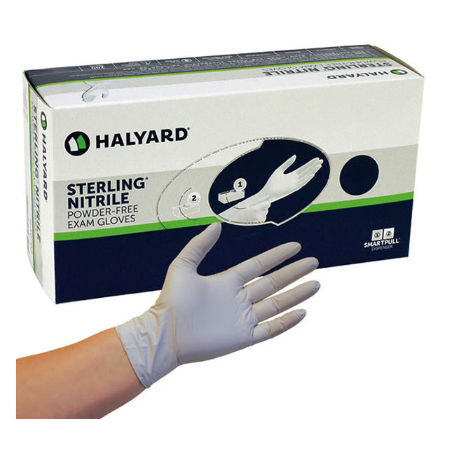 O&M Halyard Canada ULC Sterling  Nitrile-xtra Exam Gloves, Single 2 each/pair, 50 pair/box, 4 box/case 33027