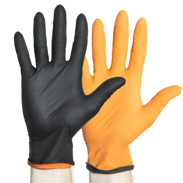 O&M Halyard Canada ULC Black-fire Nitrile Exam Gloves 150 each/box, 10 box/case 44755