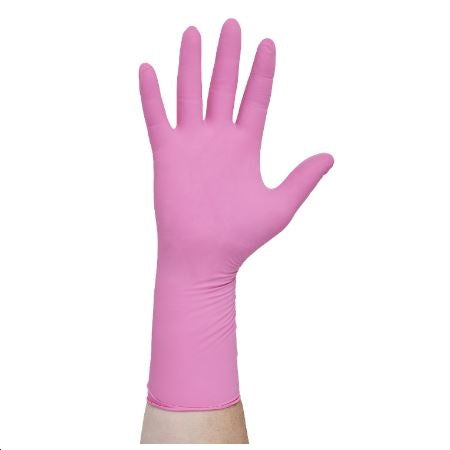 O&M Halyard Canada ULC Pink Underguard Nitrile Exam Gloves 100 each/box, 10 box/case 47452