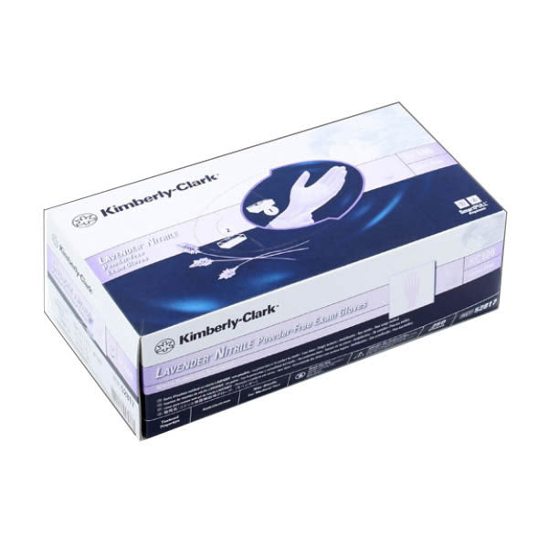 O&M Halyard Canada ULC Lavender Exam Glove, Nitrile, Single 250 each/box, 10 box/case 52816