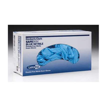 O&M Halyard Canada ULC Blue Nitrile Exam Glove, Single 100 each/box, 10 box/case 53103