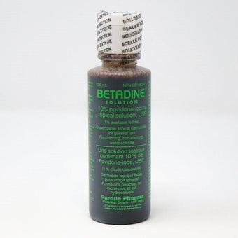 compare product Kohl & Frisch Betadine Solution, 10% Povidone-Iodine, 100mL and 500mL