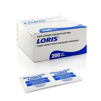 compare product Lernapharm LORIS™ Sterile Antiseptic Isopropyl Alcohol Wipe 65 mm x 30 mm, 200 each/box, 104-03 / 10403
