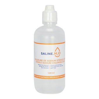 compare product Les Eaux Saint-Leger USP Sterile Sodium Chloride Saline 0.9%, 120ML 24 each/box 12024SA
