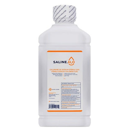 USP Sterile Sodium Chloride Saline 0.9%, 1000ml 6 each/box 10006SA - A Medi Supplies