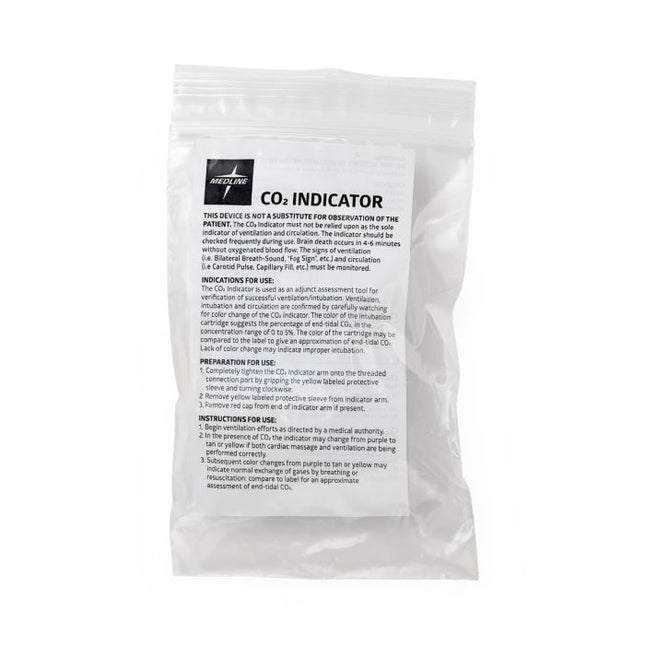 Medline Manual Resuscitator CO2 Detector, CO2 Indicator, > 2.2 kg, 4 Hour Max, 10/CS, CPRMCO2