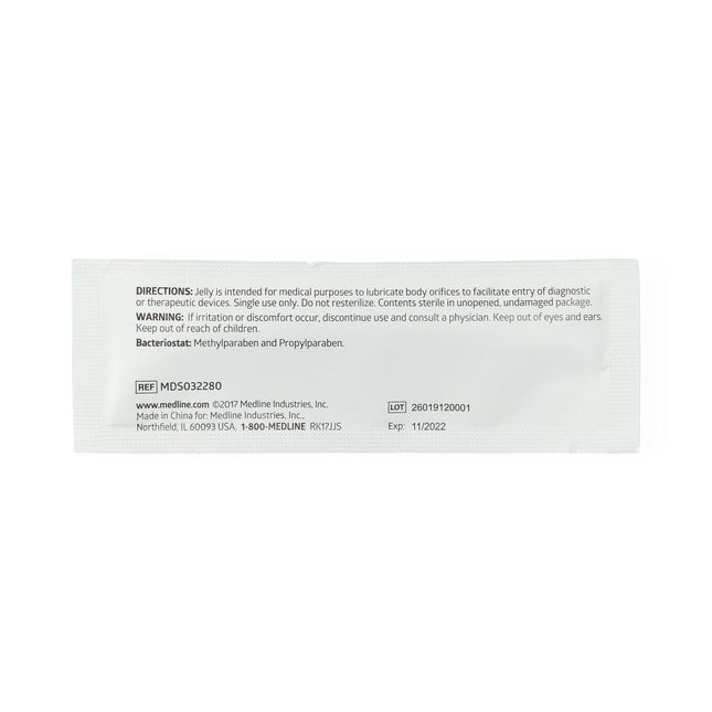 Medline Sterile Lubricating Jelly, 5 g, 150/Box, MDS032280