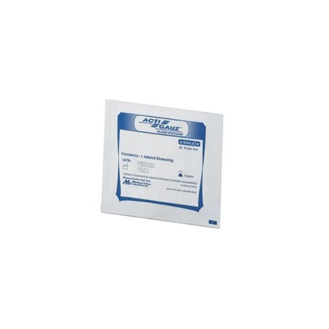 Medical Action Gauze Sponge, Non - Woven, Soft, Sterile, 2S, 2X2" 4PLY, 2 each/pack, 25 pack/box, 24230 - A Medi Supplies
