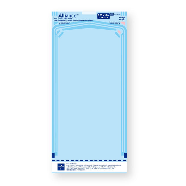 Alliance™ Self - Sealing Steam Sterilization Pouch, Class 4, 5.25" x 10" (13.3 cm x 25.5 cm), 200/Box, SCM2 - A Medi Supplies