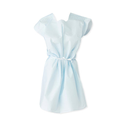 Alliance™ Single - Use Exam Gown, 3 Ply, 30" x 42" (76 cm x 107 cm), Blue, 50/CS, EG3042TPT - B - A Medi Supplies