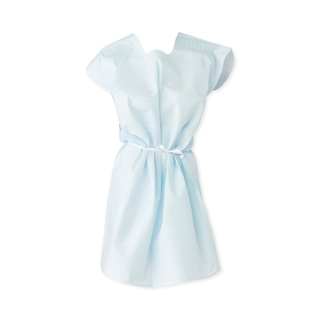 Alliance™ Single - Use Exam Gown, 3 Ply, 30" x 42" (76 cm x 107 cm), Blue, 50/CS, EG3042TPT - B - A Medi Supplies