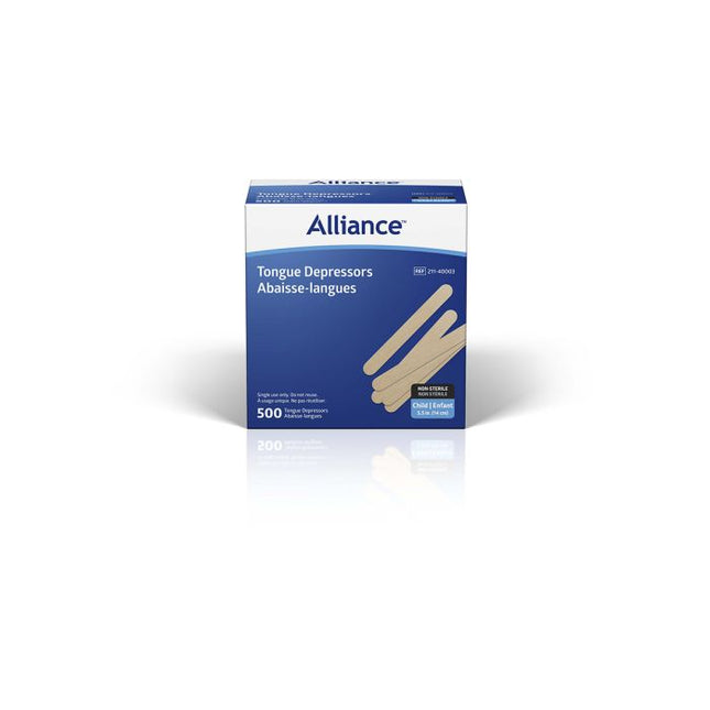 Alliance™ Tongue Depressor, Non - Sterile, 5.5" (14 cm), 500/Box, 40003 - A Medi Supplies