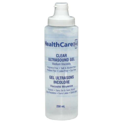 HealthCare PLUS® Ultrasound Gel, 250 mL Bottle Clear Medium Viscosity, 24/Case, UGC250 - A Medi Supplies