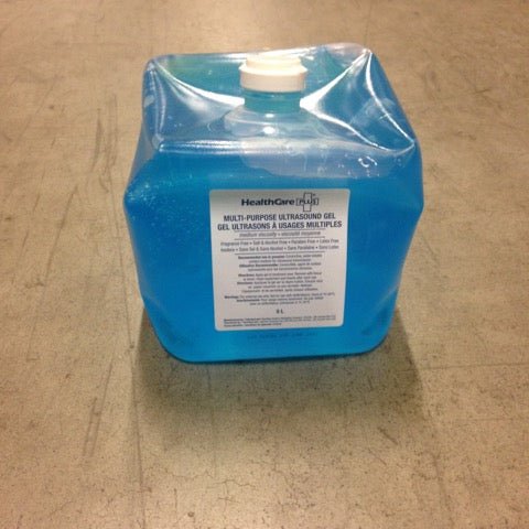 HealthCare PLUS® Ultrasound Gel, 5 L Reﬁll, Blue Medium Viscosity, UGM005 - A Medi Supplies