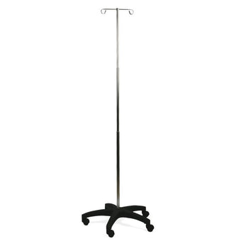 compare product Medline Aluminum Foldable 5-Leg IV Pole, 2 Hooks,  1 Each, MDS129CS