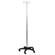 Medline Aluminum Foldable 5 - Leg IV Pole, 2 Hooks, 1 Each, MDS129CS - A Medi Supplies
