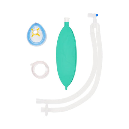 Medline Expandable Anesthesia Circuit, Adult, 90" (229 cm) Expandable Tubing, 1 BV Filter, 3 L Bag, Gas Sampling Line, Size 5 Mask with Top Valve, 20/CS, DYNJAA0110 - A Medi Supplies